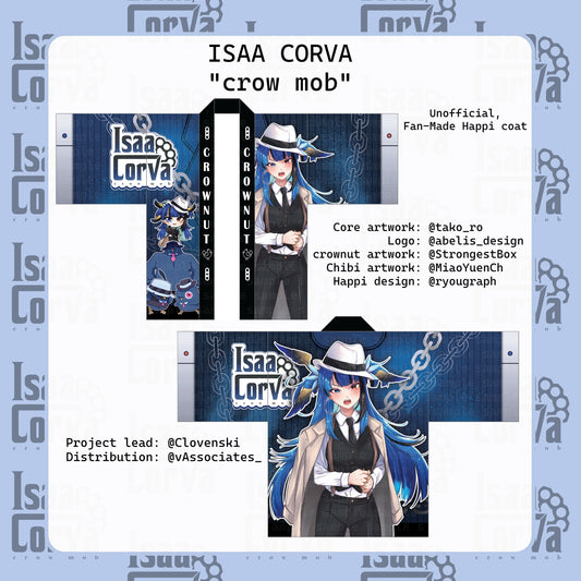 Isaa Corva Crow Mob Fan Happi