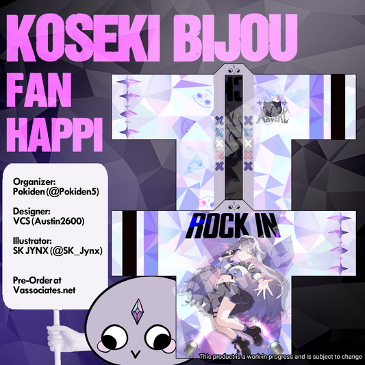 [Preorder] Koseki Bijou 2026 Unofficial Fan Happi