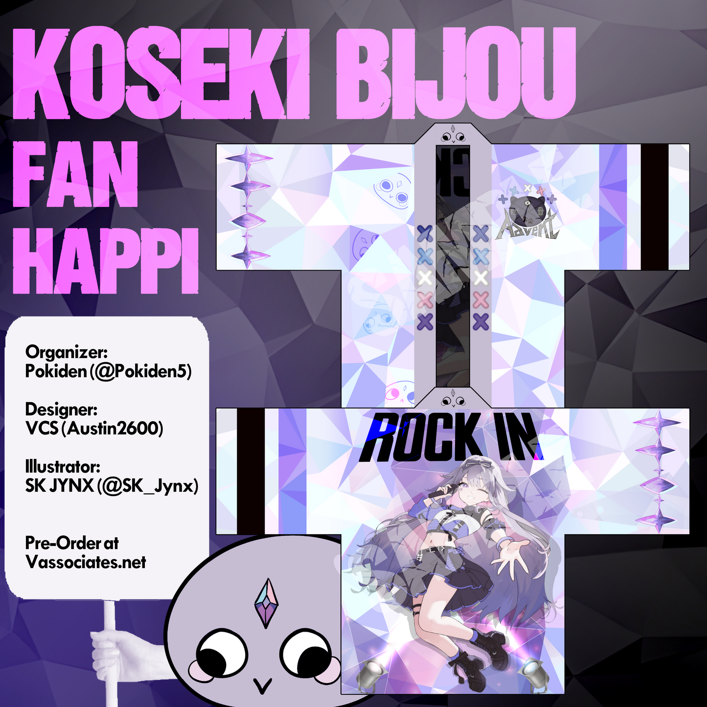 [Preorder] Koseki Bijou 2026 Unofficial Fan Happi