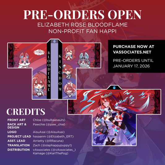 [Preorder] Elizabeth Rose Bloodflame (Rosarians ver.) 2026 Unofficial Fan Happi