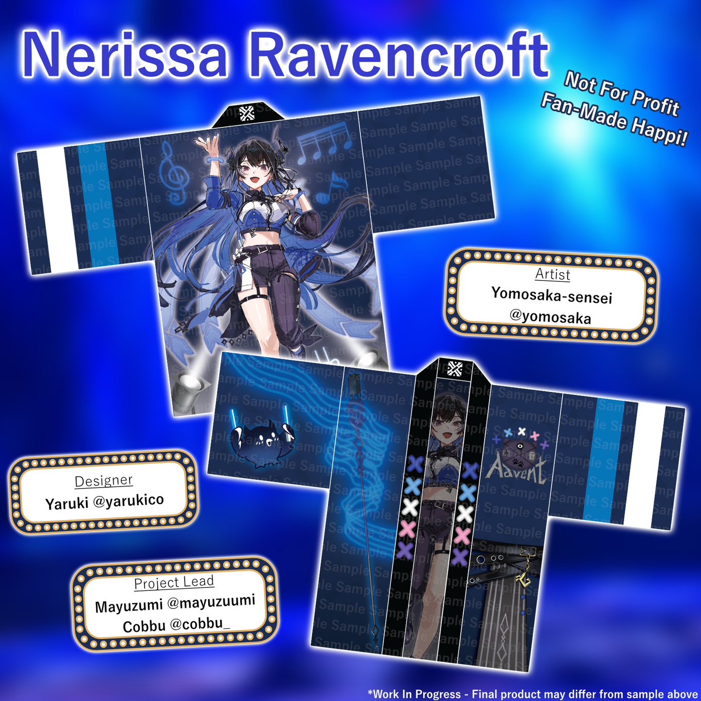 [Preorder] Nerissa Ravencroft 2026 Unofficial Fan Happi