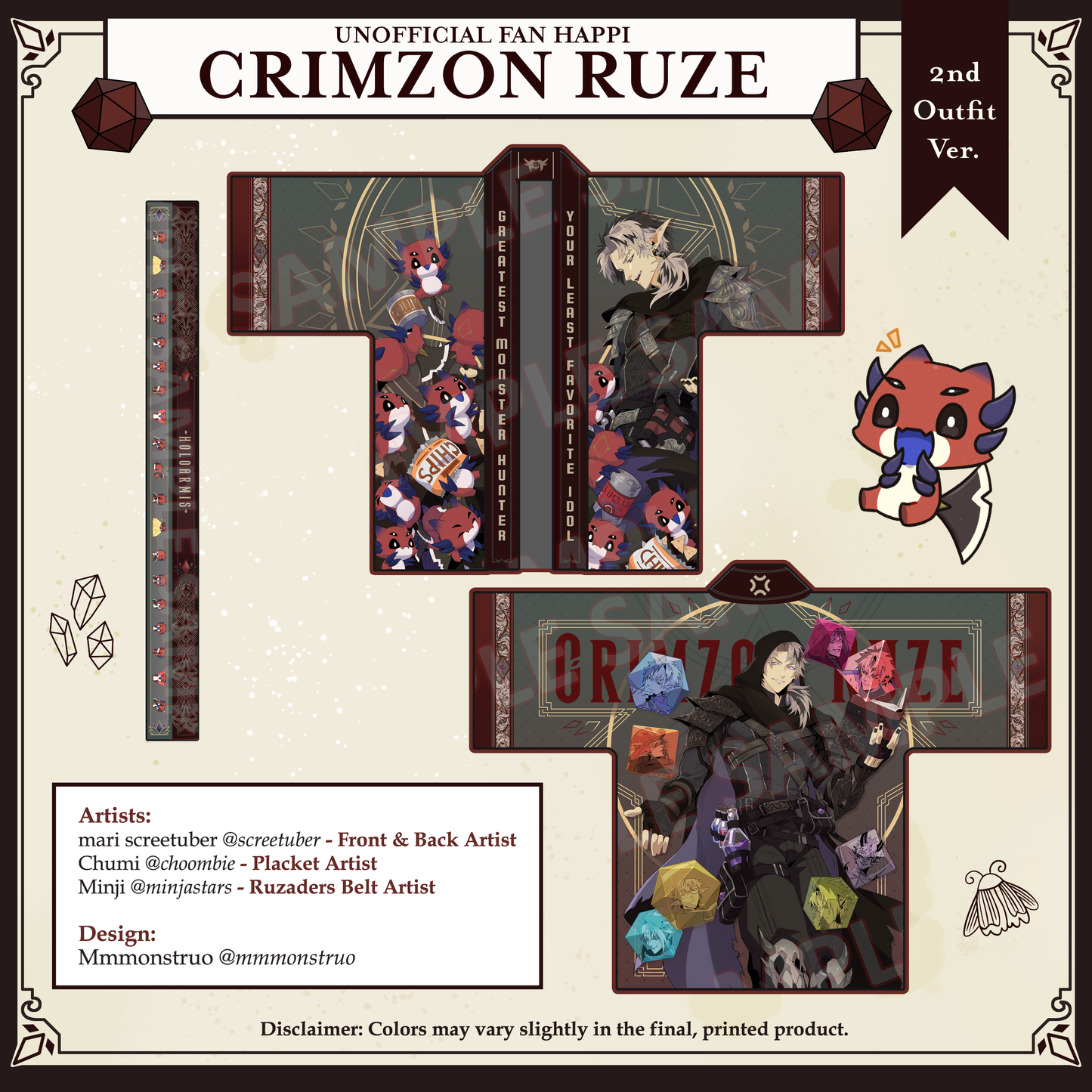 [Preorder] Crimzon Ruze Fan Happi Second Outfit ver.