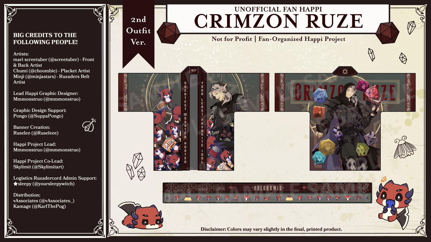 [Preorder] Crimzon Ruze Fan Happi Second Outfit ver.