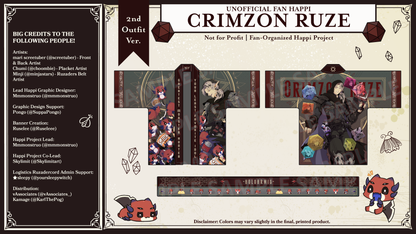 [Preorder] Crimzon Ruze Fan Happi Second Outfit ver.